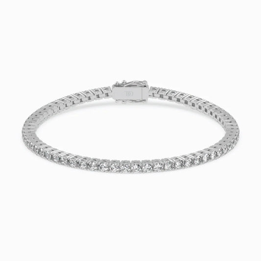 Round Tennis Lab Diamond Bracelet (2 ct. tw.) CVD Diamonds 18K White Gold