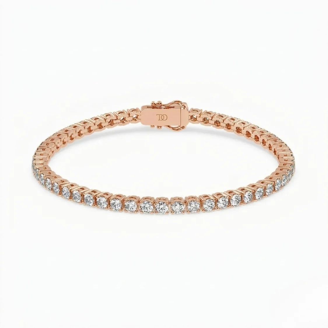 Round Tennis Lab Diamond Bracelet (2 ct. tw.) CVD Diamonds 18K Rose Gold