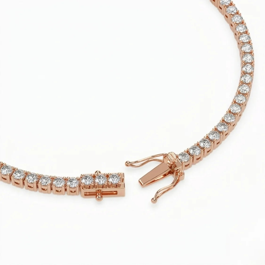 Round Tennis Lab Diamond Bracelet (2 ct. tw.) CVD Diamonds 18K Rose Gold